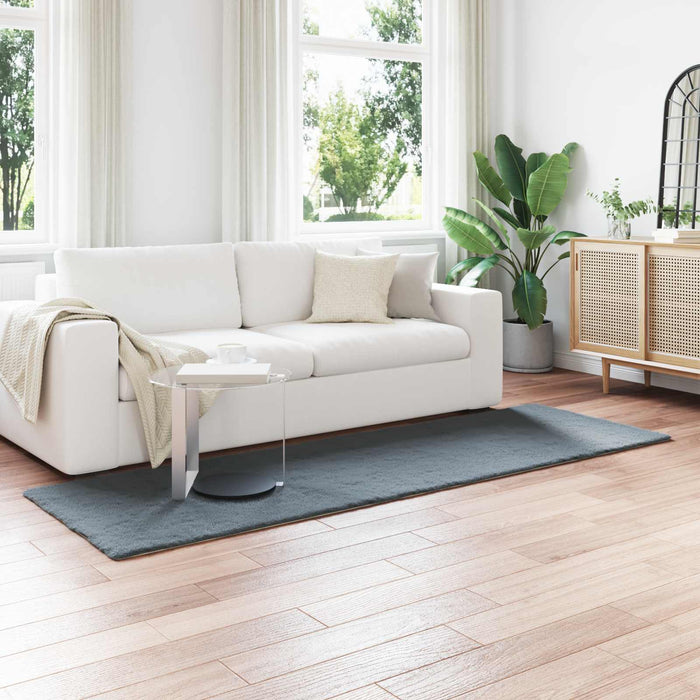 Covor din Blană Faux de Iepure Olite Antracit 80 x 250 cm - WALTI WALTI