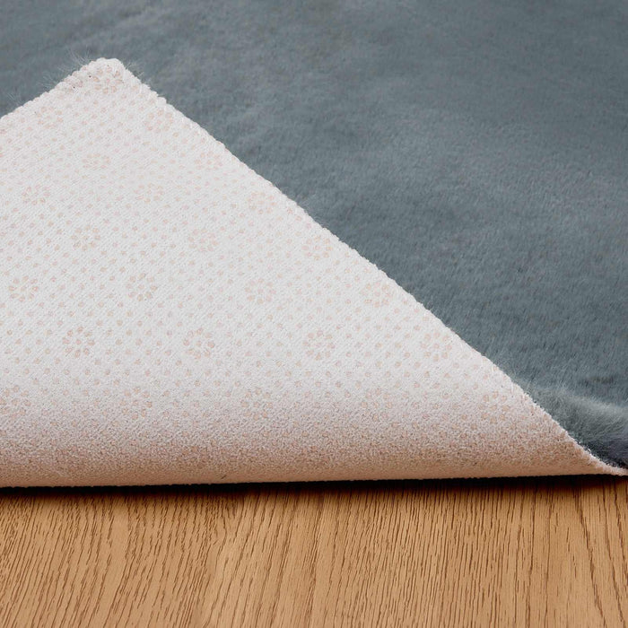 Covor din Blană Faux de Iepure Olite Antracit 120 x 170 cm - WALTI WALTI