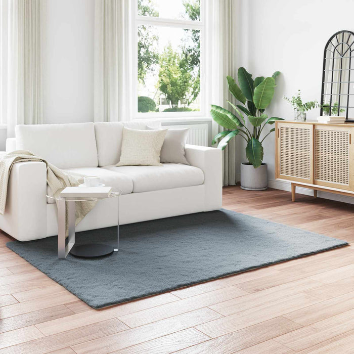 Covor din Blană Faux de Iepure Olite Antracit 120 x 170 cm - WALTI WALTI