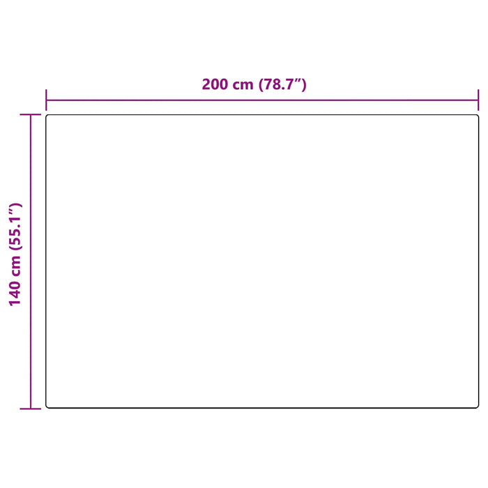 Covor din Blană Faux de Iepure Olite Antracit 140 x 200 cm - WALTI WALTI