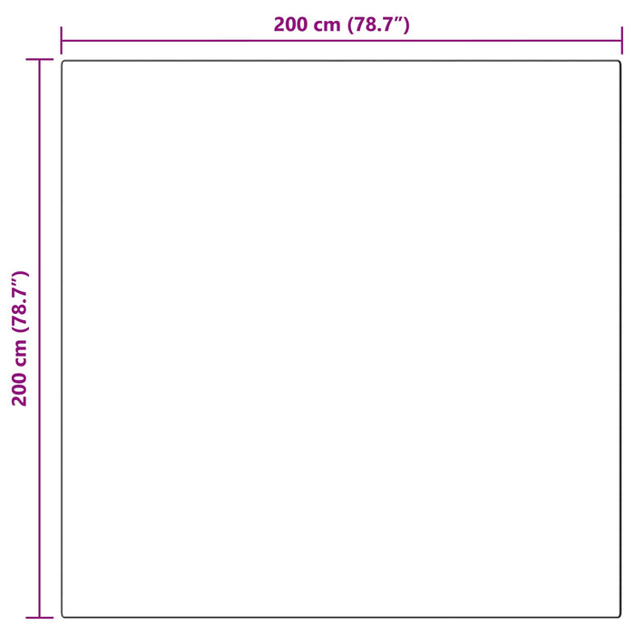 Covor din Blană Faux de Iepure Olite Antracit 200 x 200 cm - WALTI WALTI