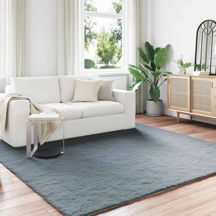 Covor din Blană Faux de Iepure Olite Antracit 240 x 240 cm - WALTI WALTI