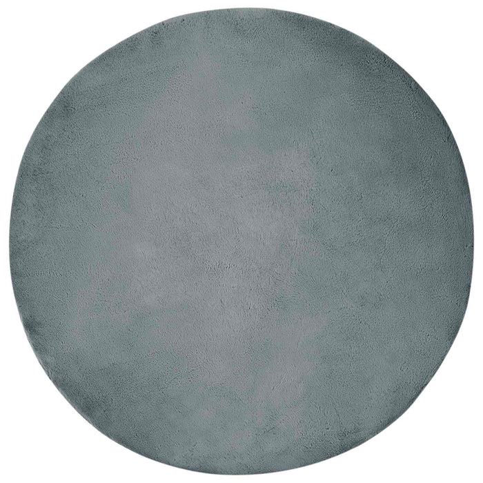 Covor din Blană Faux de Iepure Olite Antracit Ø 80 cm Poliester - WALTI WALTI