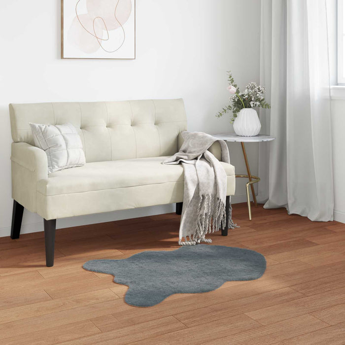 Covor din Blană Faux de Iepure Olite Antracit 80 x 120 cm - WALTI WALTI