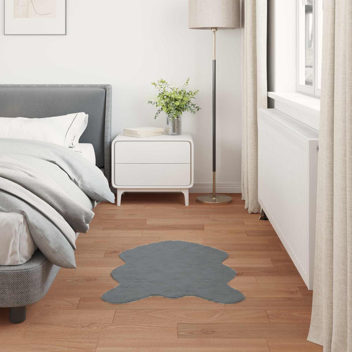 Covor din Blană Faux de Iepure Olite Antracit 80 x 120 cm - WALTI WALTI