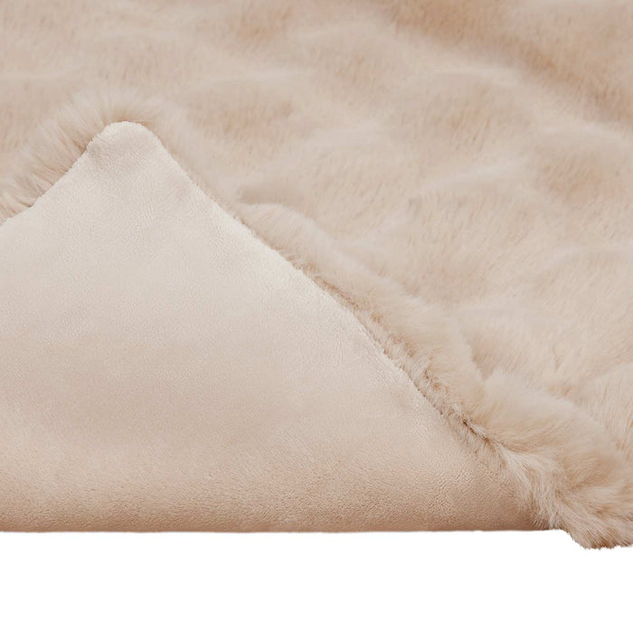 Pătură antiderapantă din sintetică de iepure Olite 4 pcs Bej - WALTI WALTI