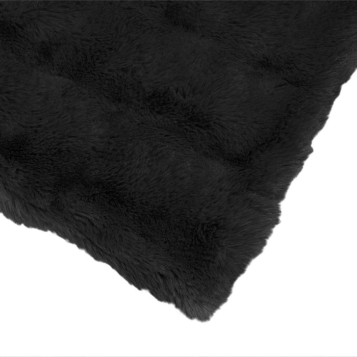 Pătură antiderapantă din sintetică de iepure Olite 4 pcs Negru - WALTI WALTI
