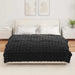 Pătură antiderapantă din sintetică de iepure Olite 4 pcs Negru - WALTI WALTI