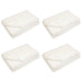 Pătură antiderapantă din sintetică de iepure Olite 4 pcs Alb - WALTI WALTI