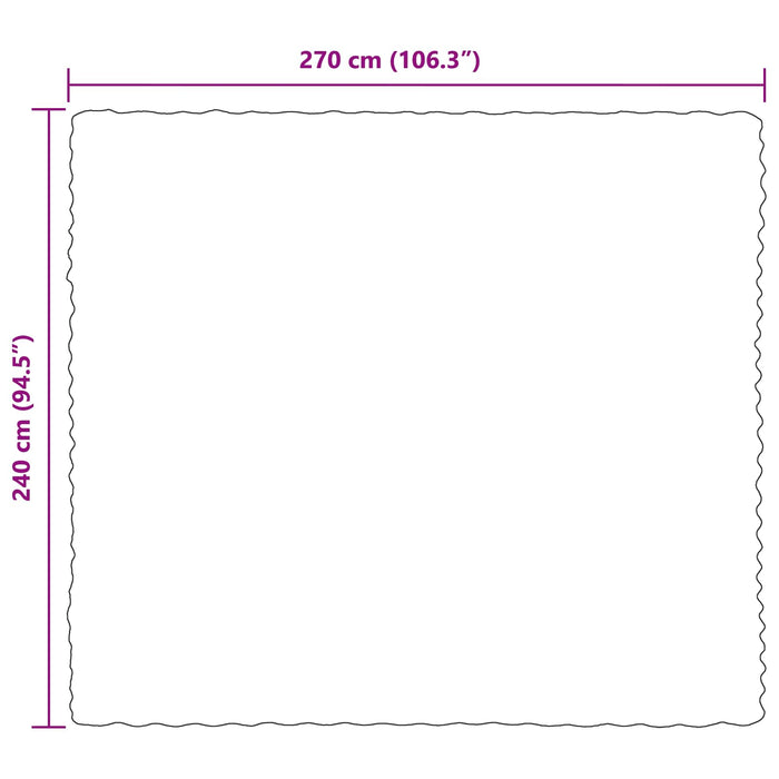 Pătură antiderapantă din sintetică de iepure Olite 240 x 270 cm - WALTI WALTI