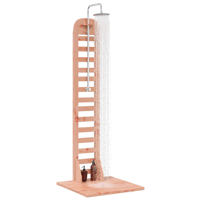Duș exterior 223 cm Lemn masiv de Douglas și oțel inoxidabil WALTI