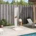 Duș exterior Alb 75 x 76 x 217 cm Lemn masiv de pin - WALTI WALTI
