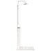Duș exterior Alb 75 x 76 x 217 cm Lemn masiv de pin - WALTI WALTI