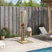 Duș exterior natural 75 x 76 x 217 cm Lemn de pin tratat - WALTI WALTI