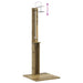 Duș exterior natural 75 x 76 x 217 cm Lemn de pin tratat - WALTI WALTI