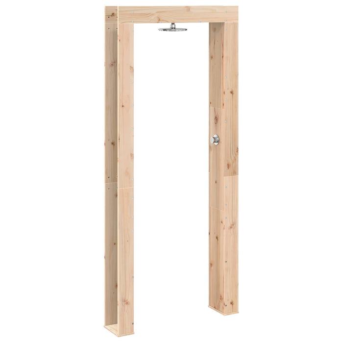 Duș exterior 226 cm Lemn masiv de pin și oțel inoxidabil WALTI