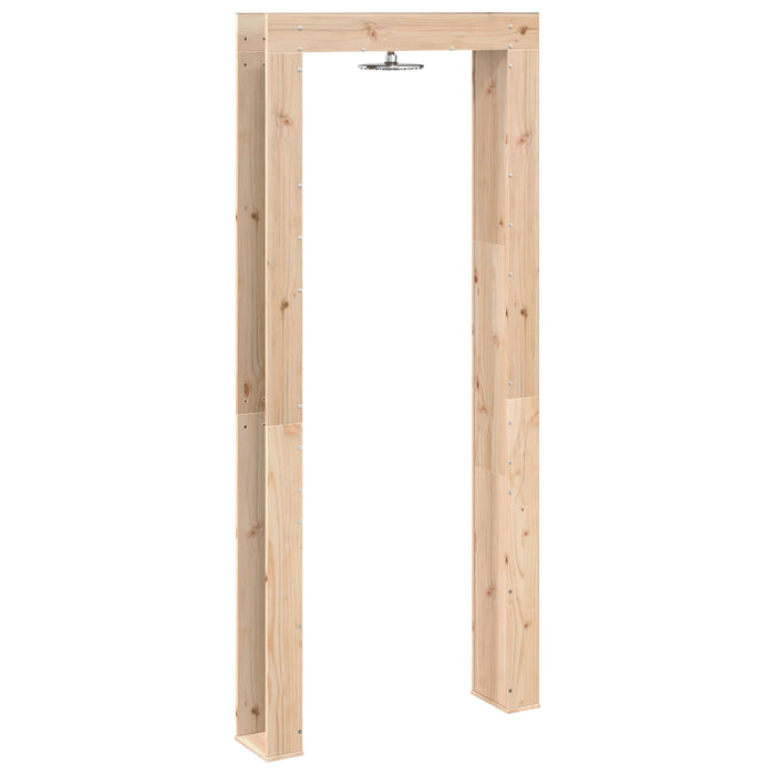 Duș exterior 226 cm Lemn masiv de pin și oțel inoxidabil WALTI