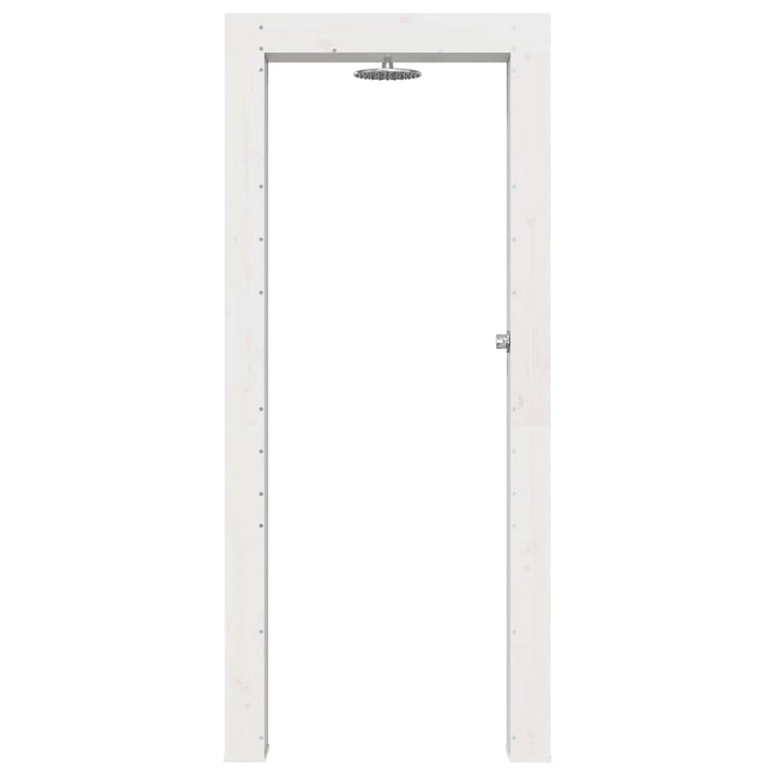 Duș exterior 226 cm Lemn masiv de pin și oțel inoxidabil Alb WALTI
