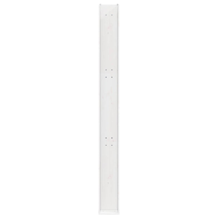 Duș exterior 226 cm Lemn masiv de pin și oțel inoxidabil Alb WALTI