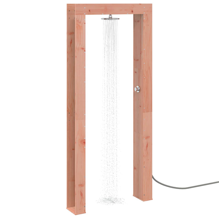 Duș exterior 226 cm Lemn masiv de Douglas și oțel inoxidabil WALTI