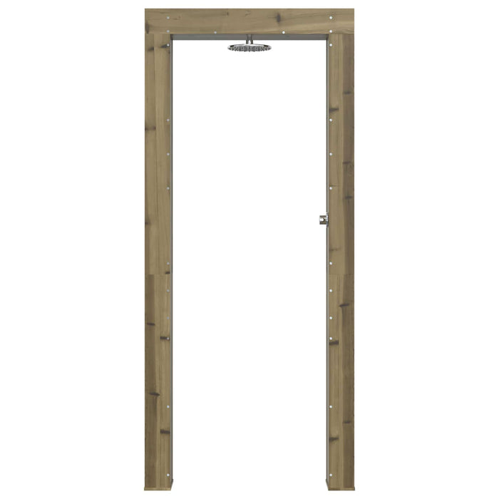 Duș exterior 226 cm Lemn de pin impregnat și oțel inoxidabil WALTI