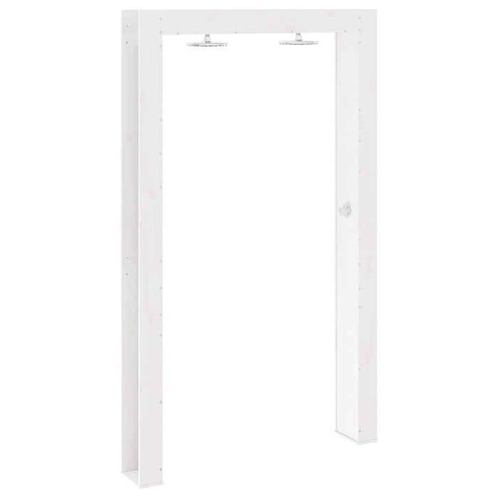 Duș exterior Alb 137 x 23 x 226 cm Lemn masiv de pin - WALTI WALTI