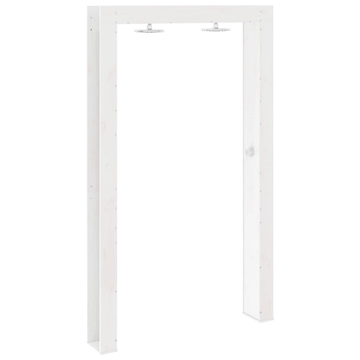 Duș exterior Alb 137 x 23 x 226 cm Lemn masiv de pin - WALTI WALTI