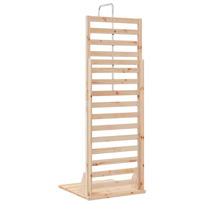 Duș exterior 225 cm Lemn masiv de pin și oțel inoxidabil WALTI