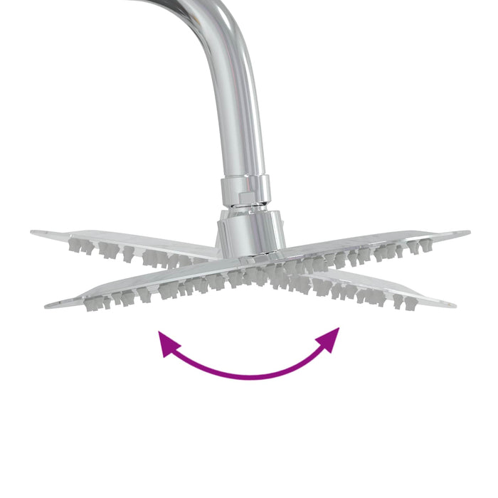 Duș exterior 225 cm Lemn masiv de pin și oțel inoxidabil WALTI