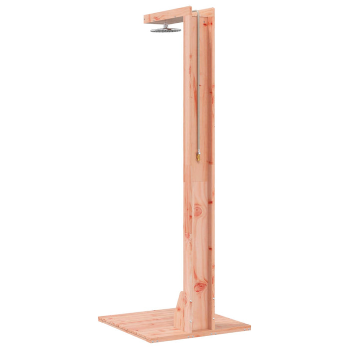 Duș exterior 210 cm Lemn masiv de Douglas și oțel inoxidabil WALTI