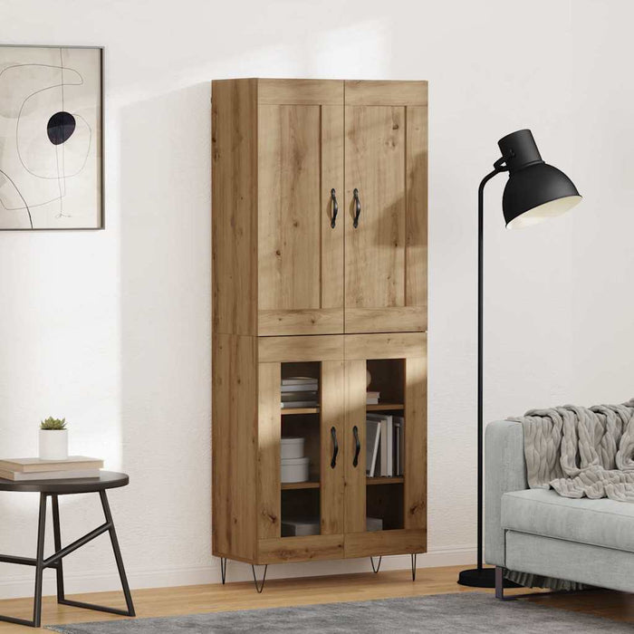 Bufet Stejar Artizanal 69,5 x 34 x 180 cm Lemn compozit - WALTI WALTI