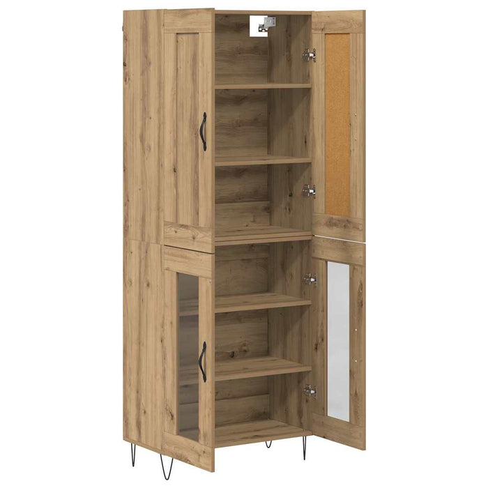 Bufet Stejar Artizanal 69,5 x 34 x 180 cm Lemn compozit - WALTI WALTI