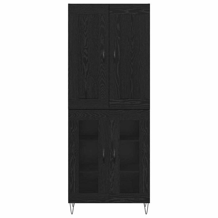 Bufet Stejar Negru 69,5 x 34 x 180 cm Lemn compozit - WALTI WALTI