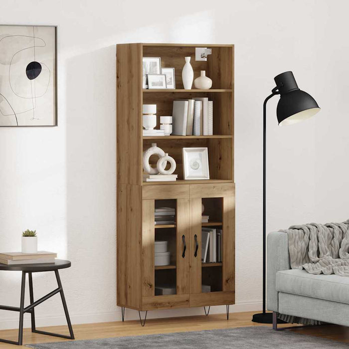 Bufet Stejar Artizanal 69,5 x 34 x 180 cm Lemn compozit - WALTI WALTI