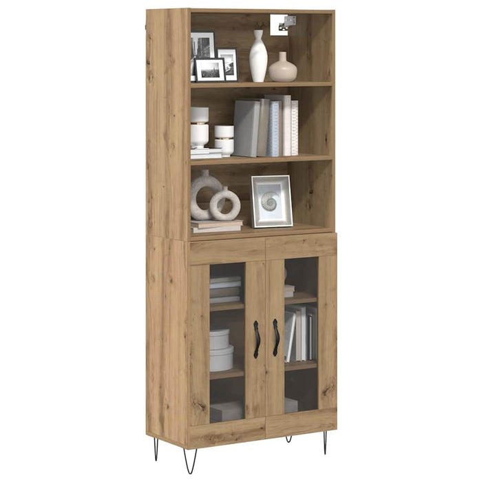 Bufet Stejar Artizanal 69,5 x 34 x 180 cm Lemn compozit - WALTI WALTI