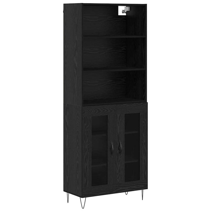 Bufet Stejar Negru 69,5 x 34 x 180 cm Lemn compozit - WALTI WALTI