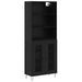 Bufet Stejar Negru 69,5 x 34 x 180 cm Lemn compozit - WALTI WALTI
