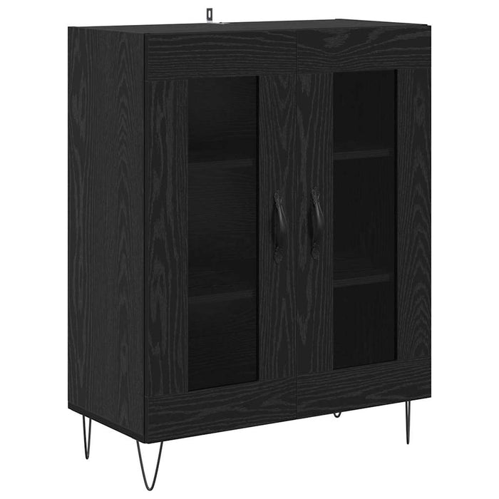 Bufet Stejar Negru 69,5 x 34 x 180 cm Lemn compozit - WALTI WALTI