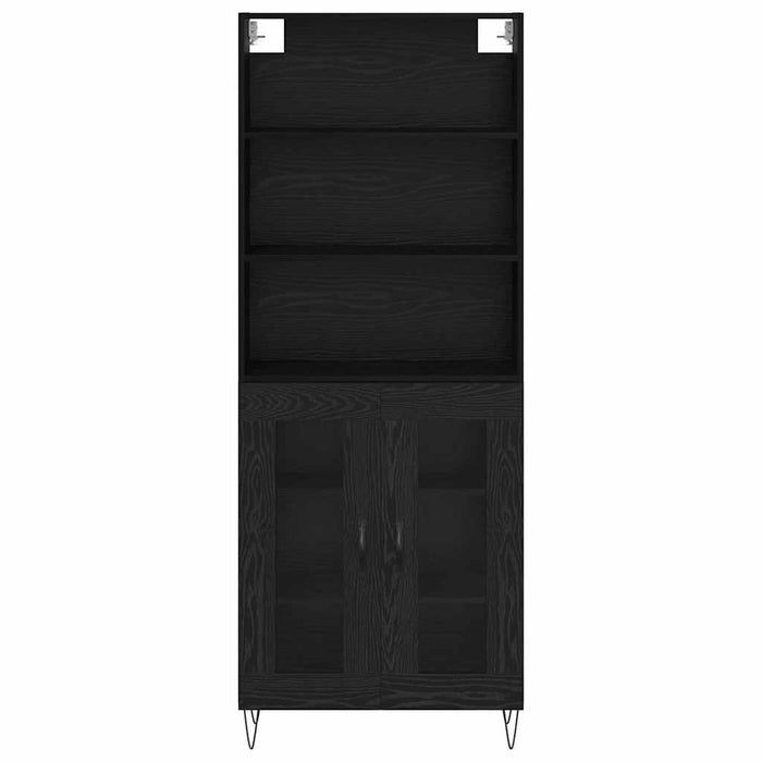 Bufet Stejar Negru 69,5 x 34 x 180 cm Lemn compozit - WALTI WALTI