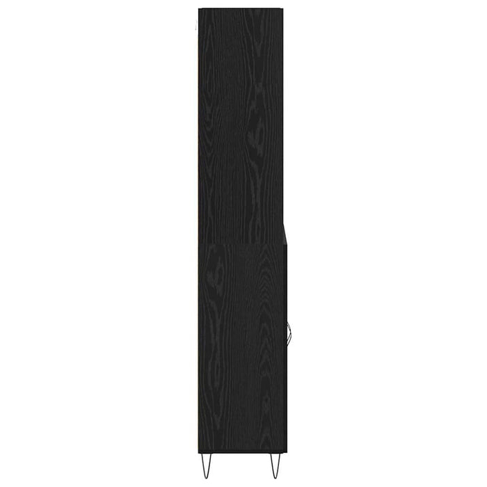 Bufet Stejar Negru 69,5 x 34 x 180 cm Lemn compozit - WALTI WALTI