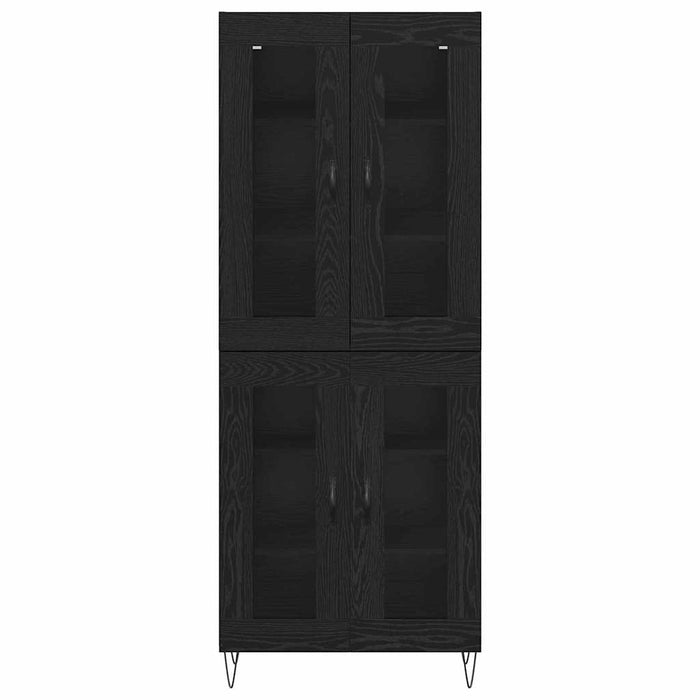Bufet Stejar Negru 69,5 x 34 x 180 cm Lemn compozit - WALTI WALTI