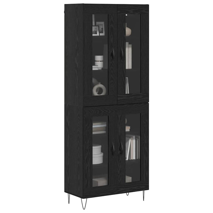 Bufet Stejar Negru 69,5 x 34 x 180 cm Lemn compozit - WALTI WALTI