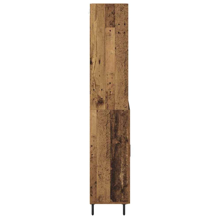Bufet Lemn Vechi 69,5 x 34 x 180 cm Lemn Stratificat și Sticlă - WALTI WALTI