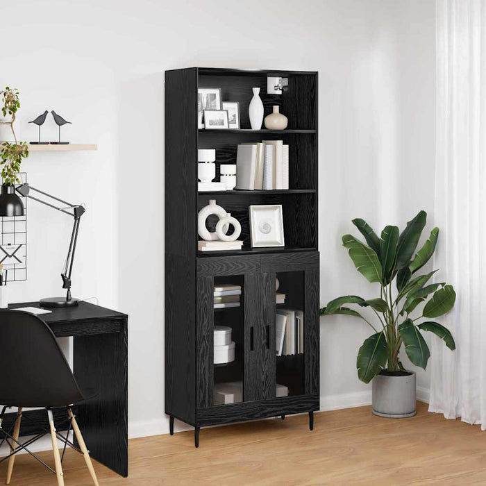 Bufet Stejar Negru 69,5 x 34 x 180 cm - WALTI WALTI