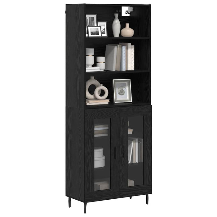 Bufet Stejar Negru 69,5 x 34 x 180 cm - WALTI WALTI