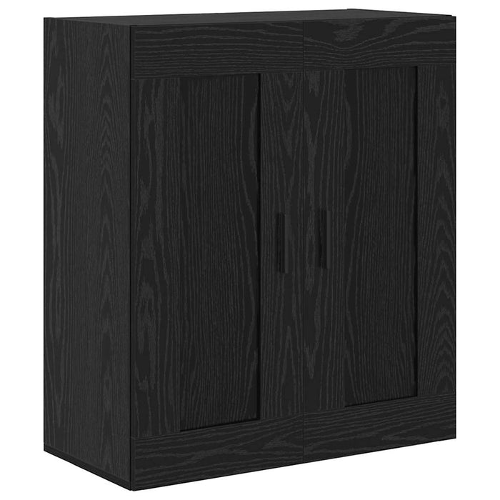 Bufet 2 pcs Stejar Negru Lemn Stratificat și Sticlă - WALTI WALTI