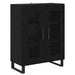 Bufet 2 pcs Stejar Negru Lemn compozit - WALTI WALTI
