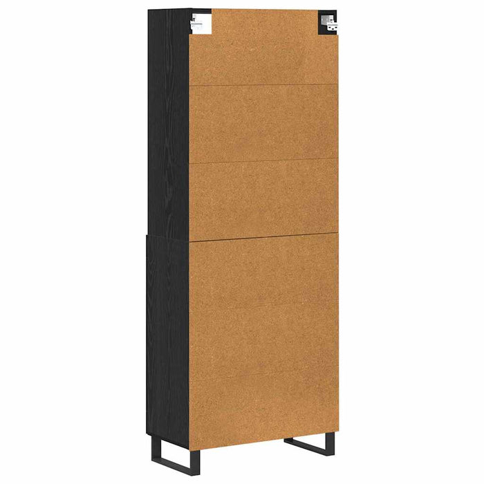 Bufet 2 pcs Stejar Negru Lemn compozit - WALTI WALTI