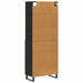 Bufet 2 pcs Stejar Negru Lemn compozit - WALTI WALTI
