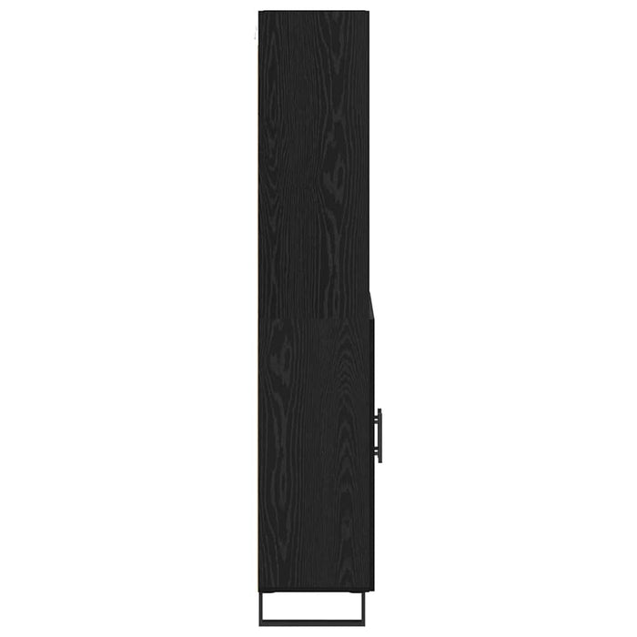 Bufet 2 pcs Stejar Negru Lemn compozit - WALTI WALTI